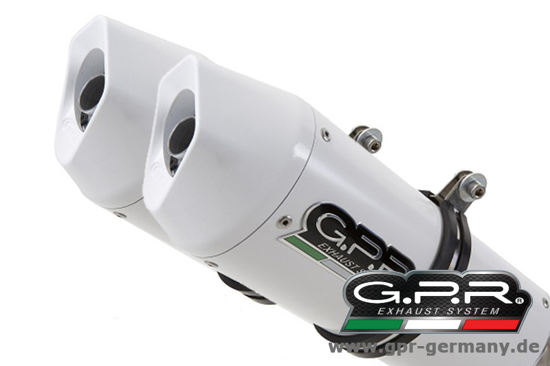 GPR ALBUS CERAMIC YAMAHA YZF 1000 R1 2004/06 DOPPELTER HOMOLOGIERTER AUSPUFF MIT LINK PIPE